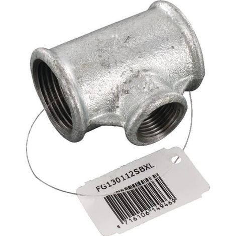 Racc. T zincato 1"x1/2" UNIVERSALE FG130112SBXL