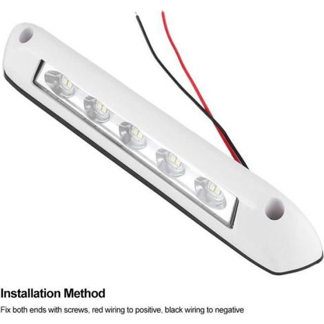 1 x Lumière LED, Étanche, 8W, ABS, 12V/24V, Camping, Pêche, Extérieur (1/4)