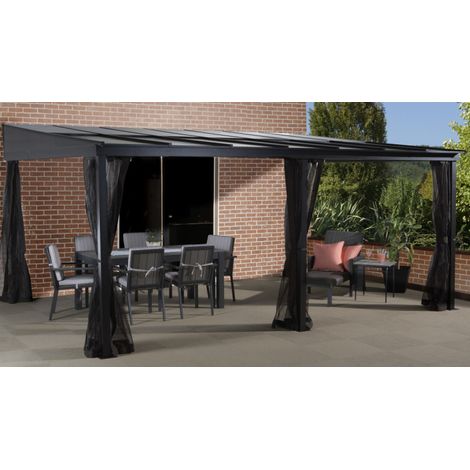 Sojag Abri de terrasse en aluminium St. Barth 1014 Anthracite 296x424x240 cm (1/5)