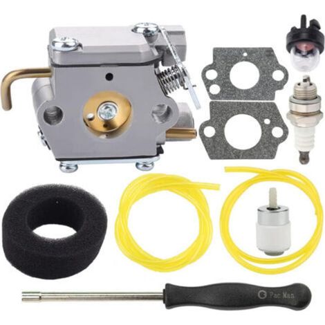WT-827 Vergaser mit Kraftstoff- und Luftfilter. Einstellwerkzeugsatz. Kompatibel mit Walbro WT-149A, WT-275, WT-454, WT-539 und WT-685 Vergasern. (1/4)