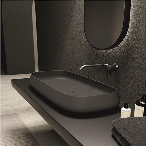 NUR 80x35 Gingembre mat. Avec bonde. Sans Siphon