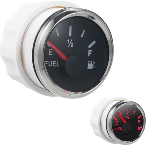 Jauge de niveau de carburant marine étanche pour bateaux, signal 24033 ohms, diamètre 52 mm, rétroéclairage LED, compatible avec voitures, bateaux, camions et camping-cars. (1/5)