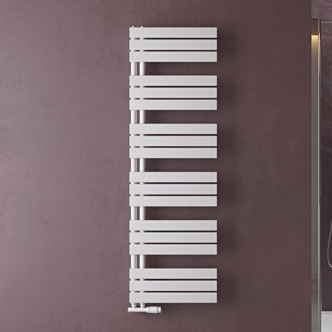 doporro Calefacción de baño 159x50cm Radiador de panel blanco para conexión central horizontal de una capa (1/5)