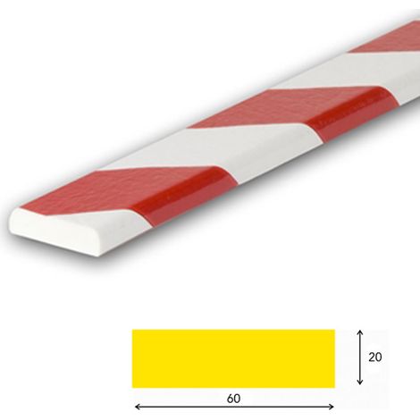 AMORTISSEURS DE CHOCS BLANC ET ROUGE SURFACE PLANE (WN01060)