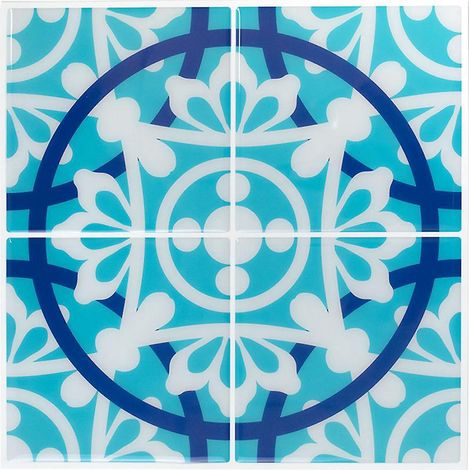 papier Peint Carrelage Autocollant Le Style Marocain 24 X 24 Cm Style Mosaque Sticker Mural Film Dcoratif Impermable Pour Carreaux De Mur De Salle (1/5)