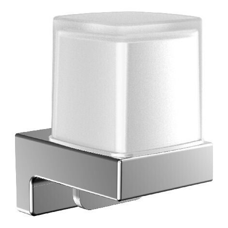 emco cue dispensador de jabón líquido cromado, vaso de empuje de (1/5)