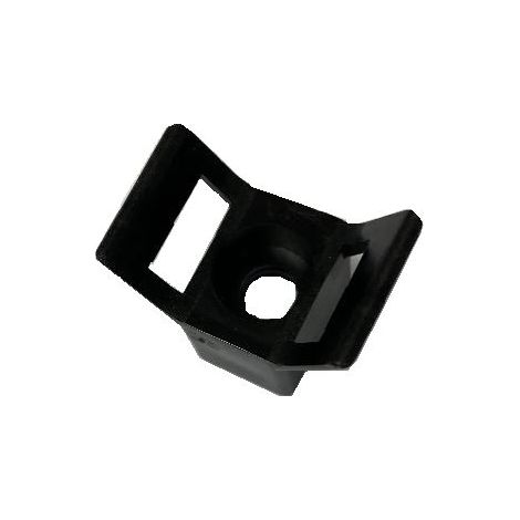 Embase pour serre-câbles noire 23mm x 13,8 mm, Ø fixation 5.3mm ( Prix pour Sachet de 100 )