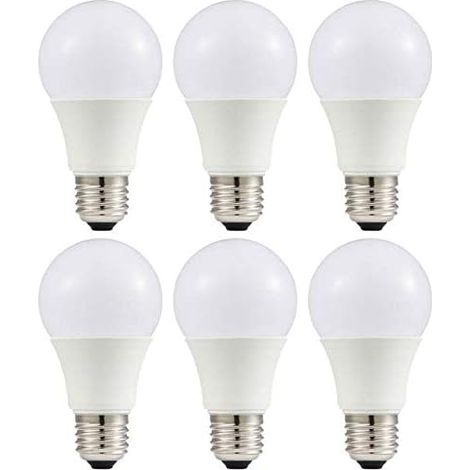 6PACK A80 18W LED Ampoule Forme classique sphérique,220V E27 Culot, Blanc Froid 6000K, Angle de Faisceau 270°, Equivalent à 150 Watt, 1600 Lumen (Blanc Froid 6000K)