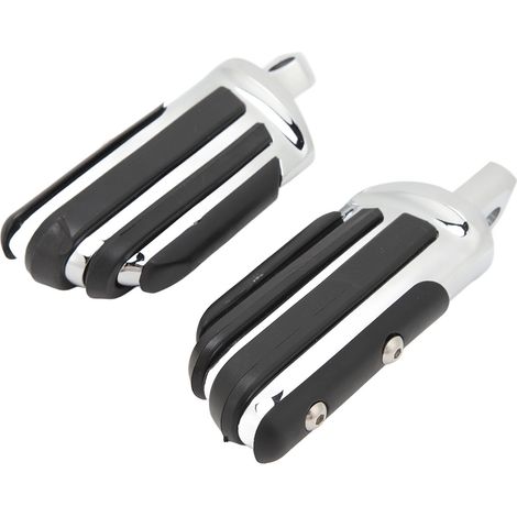 Pedane poggiapiedi da moto per autostrada, 2 pezzi, sinistra e destra, resistenti, girevoli, maschio, pedale per Touring. (1/4)