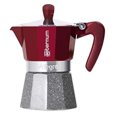Aluminiumkaffeemaschine mit Aeternum Anti -Scottage -Griff - 3 Tazze