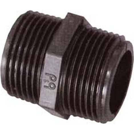 10PZ NIPLES (PP) FILETTATO MASCHIO MASCHIO IN POLIPROPILENE - M 1"1/2