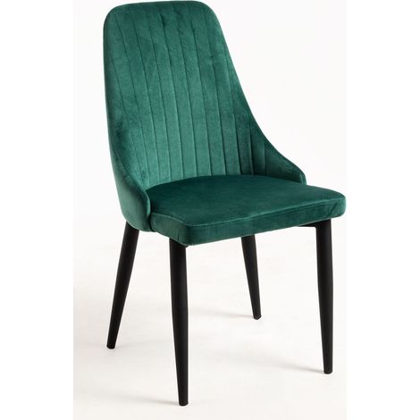 Sillas Comedor - Silla Kan Terciopelo - Verde