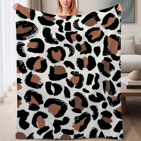 Couverture de lit en polaire, couverture légère et cosy en microfibre pour le printemps, décoration intérieure, cadeau pour femmes hommes, 6080 pouces (1/4)
