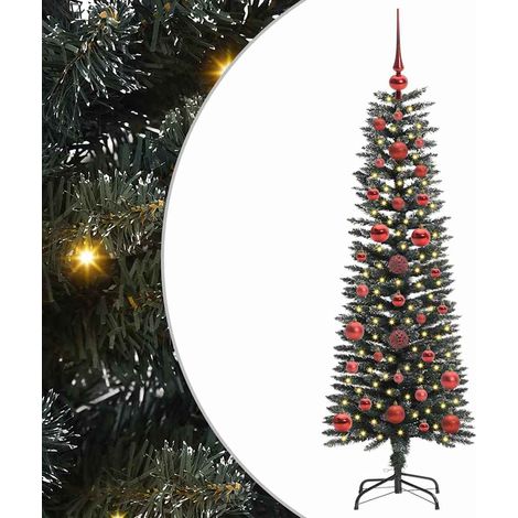 Sapin de Noël Arbre de Noël artificiel Vert 120 cm PVC, plastique et acier (1/5)