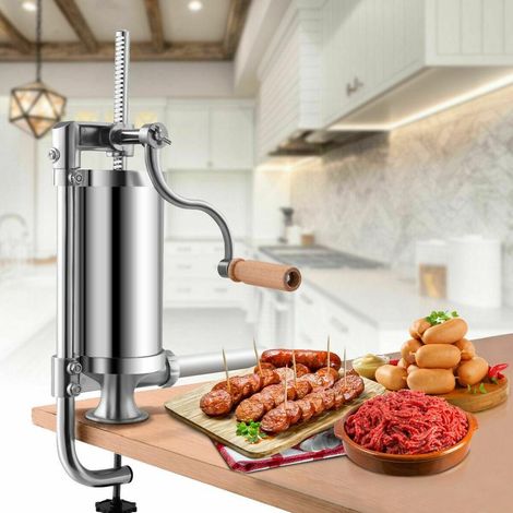 1.5 L Stainless Steel Vertical Sausage Stuffer Maker (1/5)