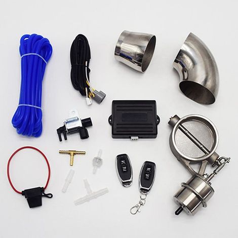 76mm Car Modification Remote Control Variable Pneumatic Exhaust Valve Vacuum Valve Modification Parts Exhaust Pipe (1/4)