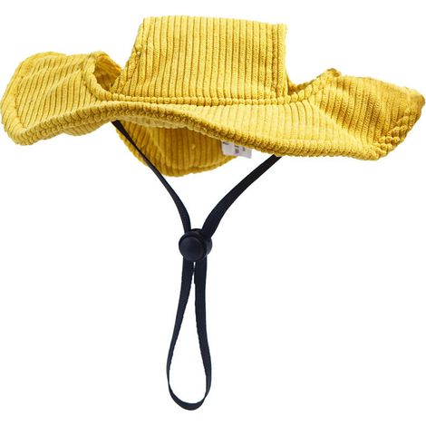 Filiyano-Chapeau de soleil d'été pour chien, idéal pour les photos, style doré, style pêcheur, jaune, taille L. (1/5)