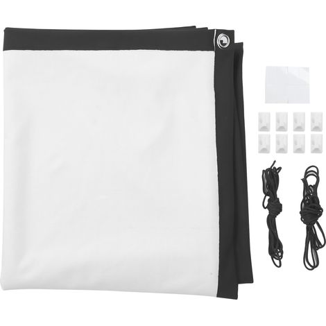 Ecran De Projection 100 Pouces Format 16-9 Portable Pour Cinéma Intérieur Et Extérieur Avec Accessoires De Fixation (1/5)