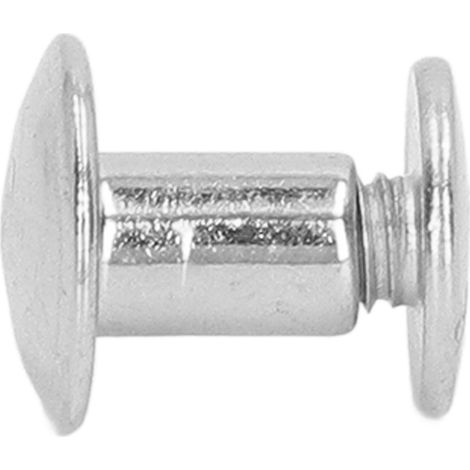 90 ensembles à vendre : rivets, vis et clous de rive en laiton à surface incurvée (argent) 109,5 mm en cuir écologique à faire soi-même. (1/5)
