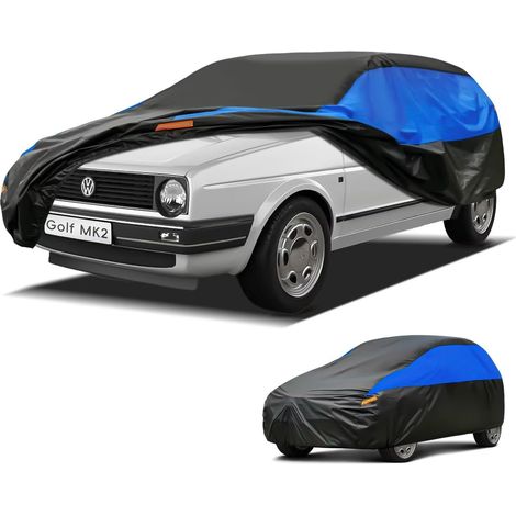 Bâche Voiture Exterieur Respirante, Compatible avec Golf 5 Door MK2(1983-1991) Housse de Protection Voiture Extérieur, Toutes Saisons Peuvent Tout Gérer Contre Pluie Soleil Poussière.,Taille pour Golf (1/5)