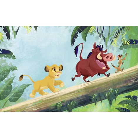 Komar Wandtapete - Disney The Lion King Classic Jungle Team - 250 x 400 cm - Vlies - für Kinderzimmer (1/2)