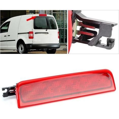 Akozon Terza luce freno posteriore 2K0945087C Luce freno posteriore a LED per auto, compatibile con Caddy III (1/3)