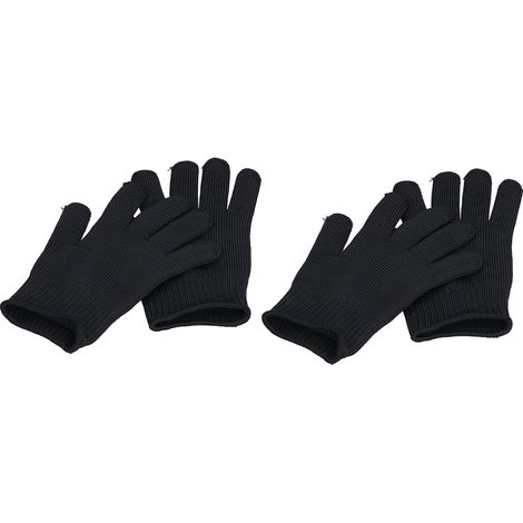 Gants anti-coupure niveau 5, lot de 2 paires, protection contre les coupures et griffures, fil d'acier, pour jardinage et travaux mécaniques (1/5)