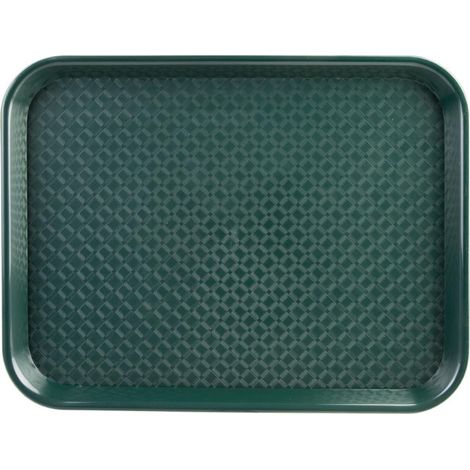 Plateau self-service Kristallon vert 450 x 350mm - Ref P511 - Olympia (1/5)