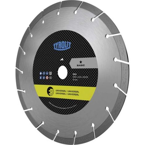Disco diamantato Tyrolit dcub3 230 mm spessore 2,6 mm