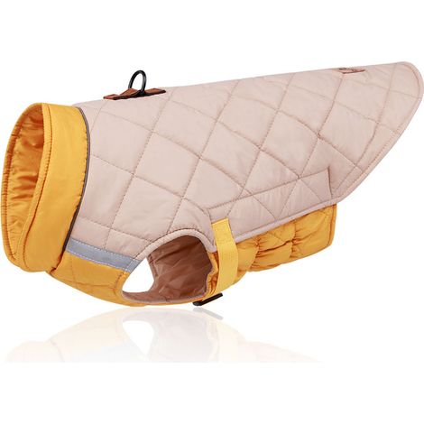 Warm dog coat, reversible waterproof dog jacket, British style plaid winter coat, dog clothes