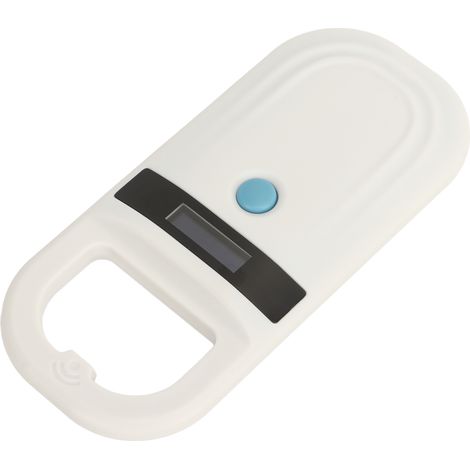 Lecteur de puce électronique pour animaux avec écran OLED, scanner d'identification vétérinaire, compatible FDX-B (ISO11784/85) et EMID, gestion animale, blanc, version Bluetooth, batterie intégrée in (1/5)