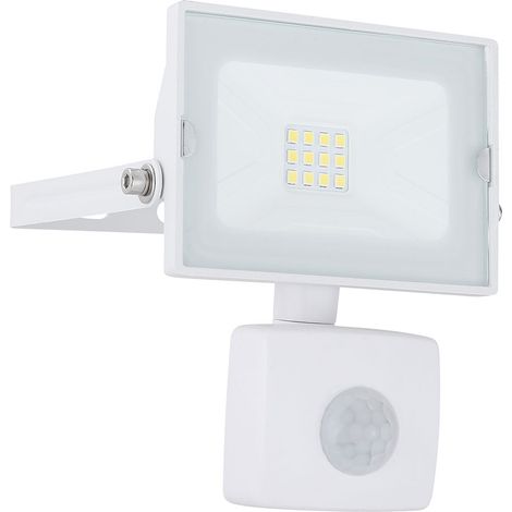 LED Außen Wand Lampe Bau Strahler Garten Beleuchtung Bewegungsmelder ALU Lampe verstellbar