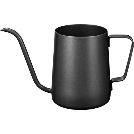 Bollitore a collo d'oca per infusione manuale, caffè e teiera (350 ml) - Nero, 350 ml