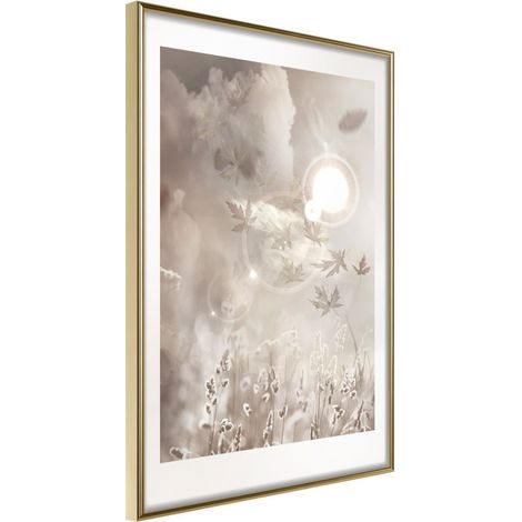 Affiche Murale Encadrée "On the Edge of the Summer" 40 x 60 cm Or (1/2)