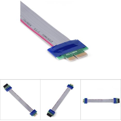 PCI-E 1X Stecker auf Buchse Verlängerungskabel für professionelle VGA-Grafikkarte