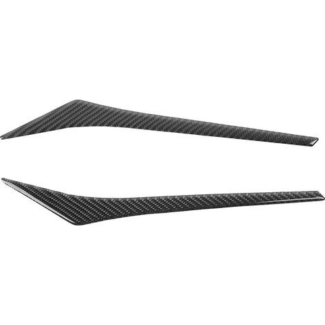 2pcs Trim Sticker Carbon Fiber Headlight Eyebrow Cover Compatible Honda Fit 2014-2018 (1/5)