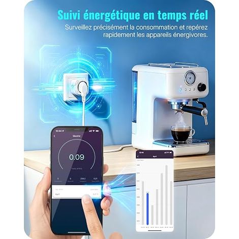 Prise Wifi Connectée Intelligente Minuterie, programmateur (1/4)