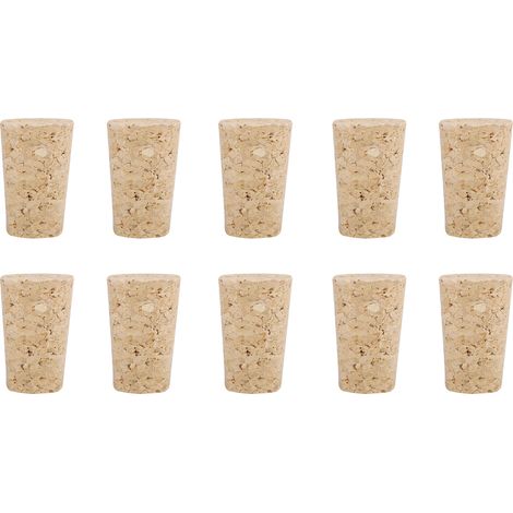 10 Bouchons en Liège Naturel pour Bouteille de Vin (22x17x35mm) - Lot de Pièces (1/5)