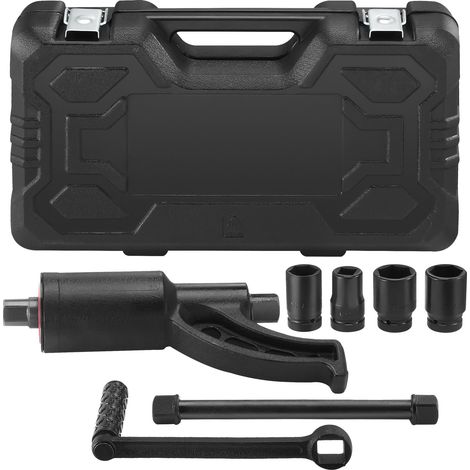 Clé Multiplicateur de Couple 25,4 mm Rapport 1:58 Multiplicateur de Force avec 4 Douilles Coffret Démultiplicateur de Couple en Acier Allié pour Démontage d’Écrou de Roue Voiture Atelier Garage (1/5)