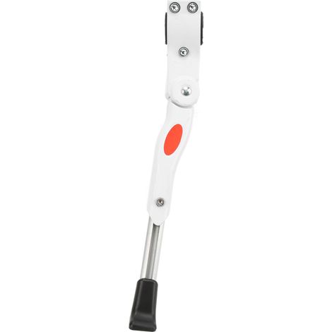 Support latéral de vélo en alliage d'aluminium réglable, stable et sécurisé - Blanc