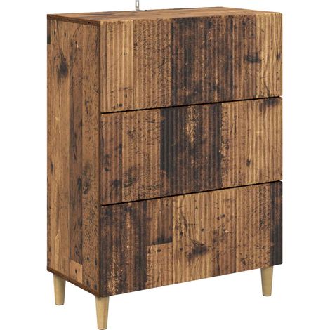 Schubladenschrank Altholz 66 x 34,5 x 90 cm Holzwerkstoff vidaXL