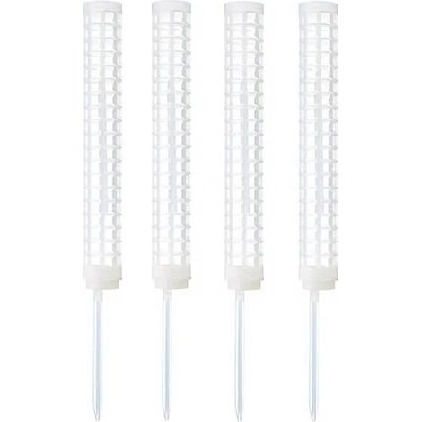 Bardusch-Petites colonnes de mousse pour Monstera deliciosa - colonnes de mousse en plastique empilables et remplissables, paquet de 4 - blanches) (1/5)