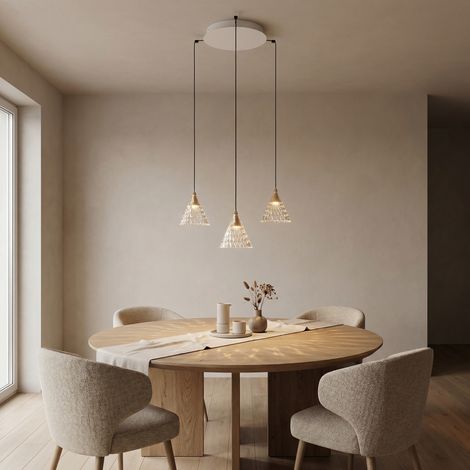 LEDS C4 - Colgante Veneto Surfaced 3 Bodies LightForLife LED 23 Blanco cálido - 2700K Light For Life Blanco 1134lm (1/5)