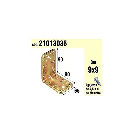 Angolo di supporto in legno 65x90x90 mm.