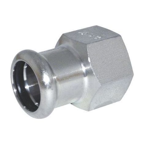 Raccord droit inox à sertir InoxPres® F - 28mm 20x27 - Raccorderie Metalliche