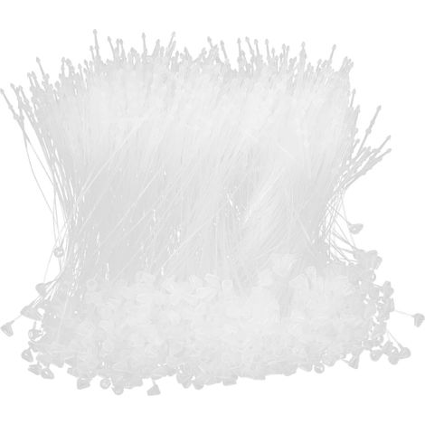 1000 attaches de câble transparentes en plastique avec verrouillage sécurité pour l'étiquetage des (1/5)