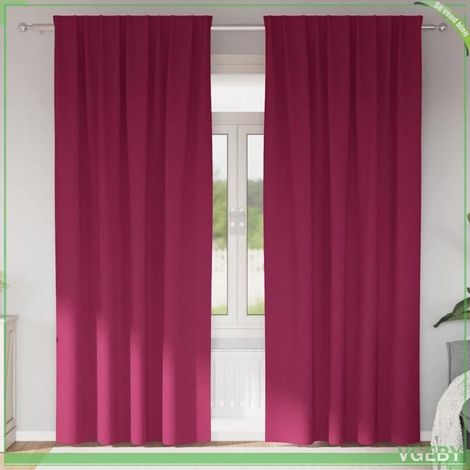 Rideaux occultants - FAFEISY - 4107467 - Bordeaux - 260 x 140 cm - Bloque 80–90% lumière (1/5)