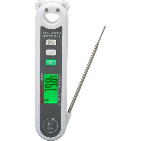 Wasserdichtes, digitales, faltbares LCD-Fleischthermometer mit Sonde – ‐50℃‐300℃