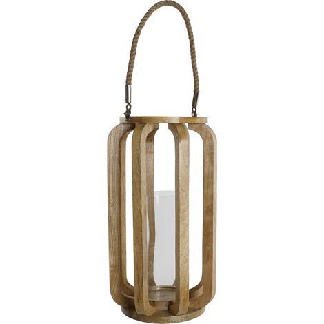 Portavela Mango Cristal 26X26X47 Natural (1/5)