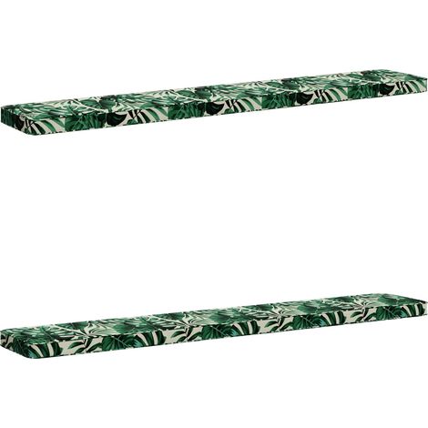 Coussins de banc 2 pièces VUGHT 2 pc 100 % polyester vidaXL